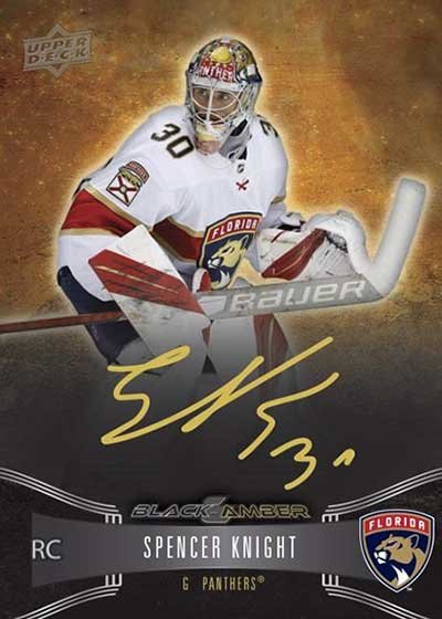 2021-22 Upper Deck CLear Cut Hockey Black and Amber Autographs