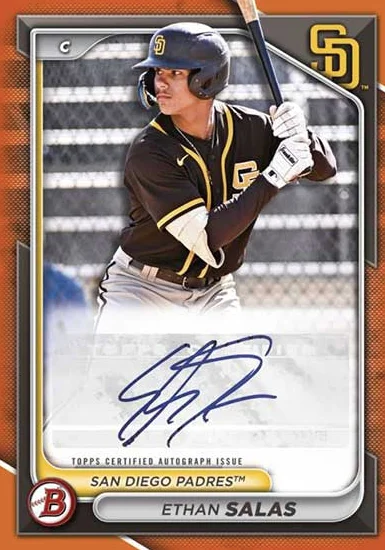 2024 Bowman Baseball Ethan Salas Autograph