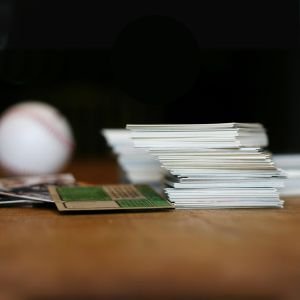 Baseball Cards In Desk