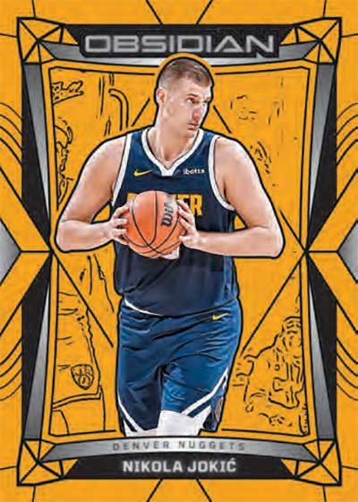 2023-24 Panini Obsidian Basketball Base Gold Flood