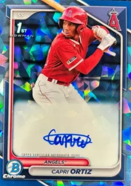 Sapphire Baseball Capri Ortiz Autohraph